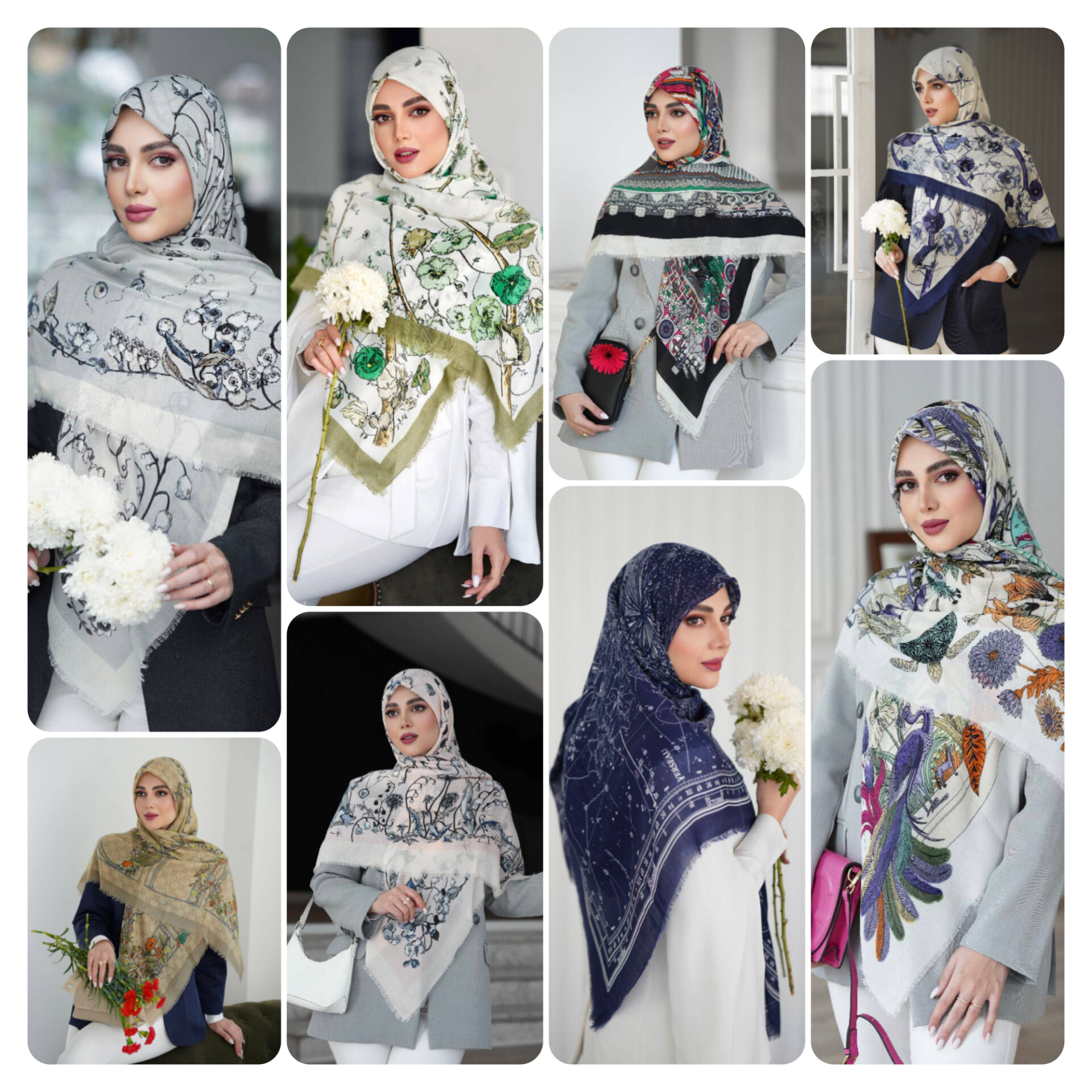 روسری نخ پنبه